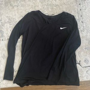 Long sleeve Nike Dri-Fit top.